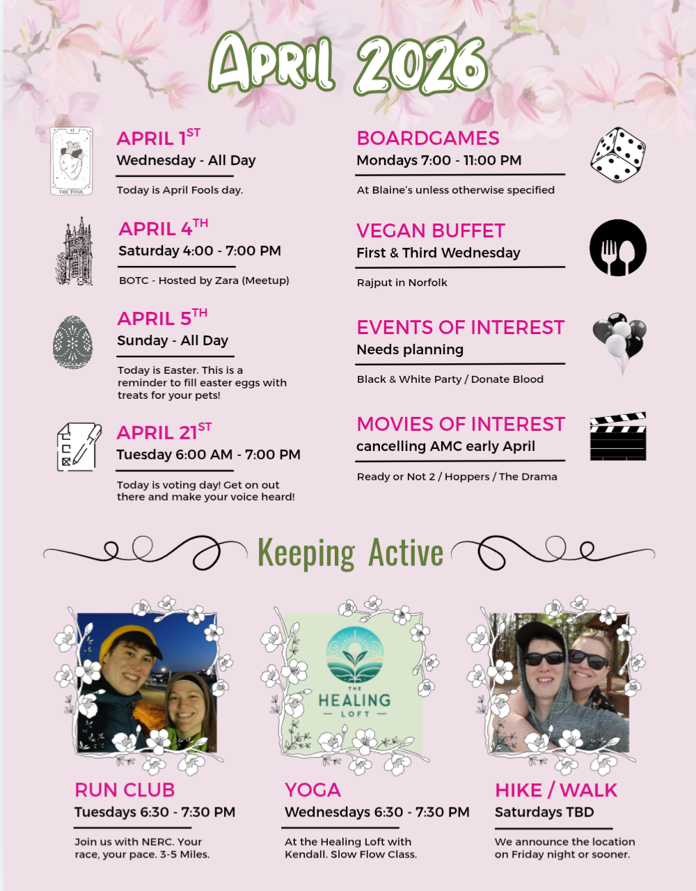 April Events